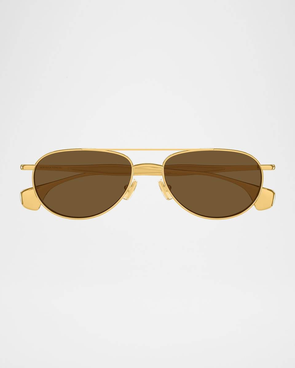 Fin Metal Aviator Sunglasses